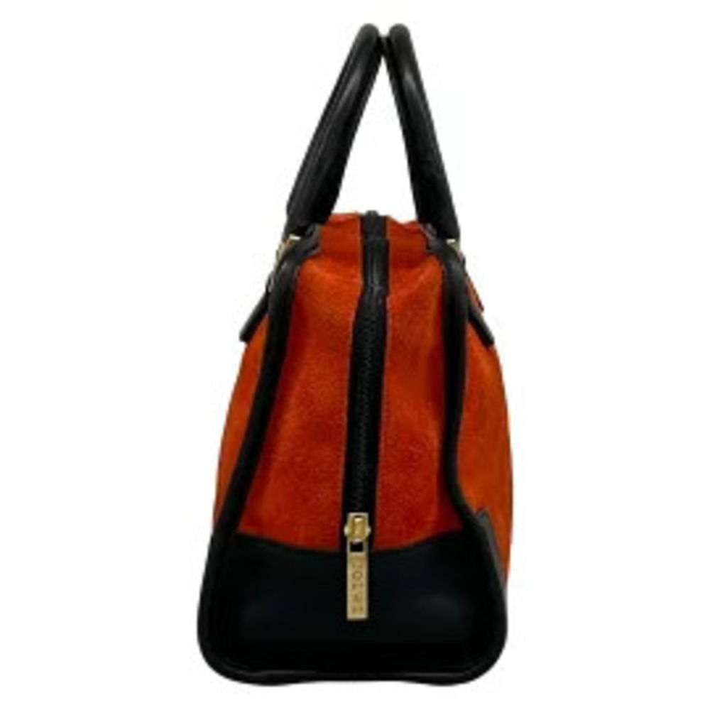 Loewe Amazona Handbag red black leather